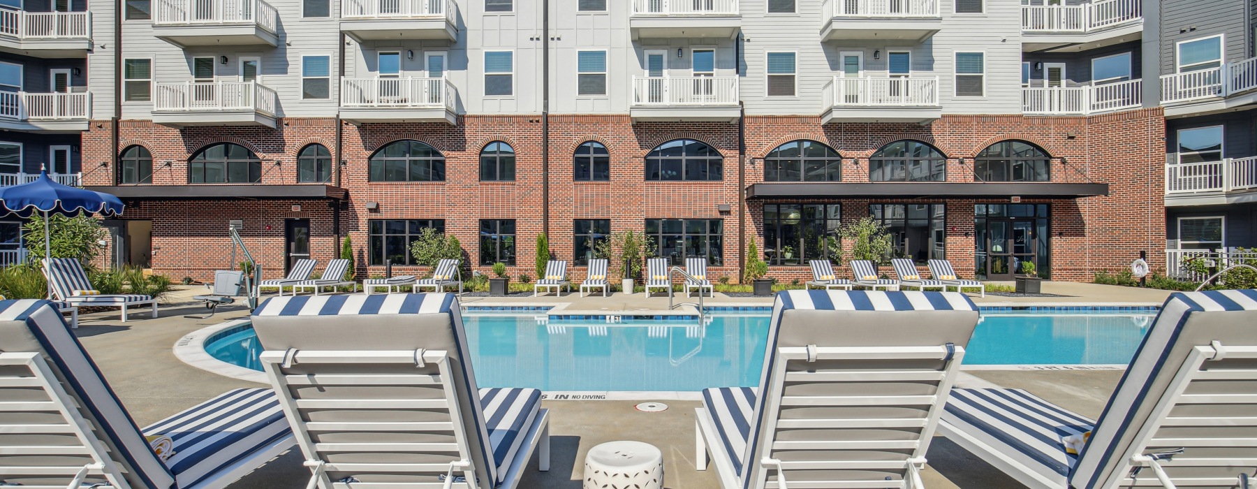 Pool with sundeck