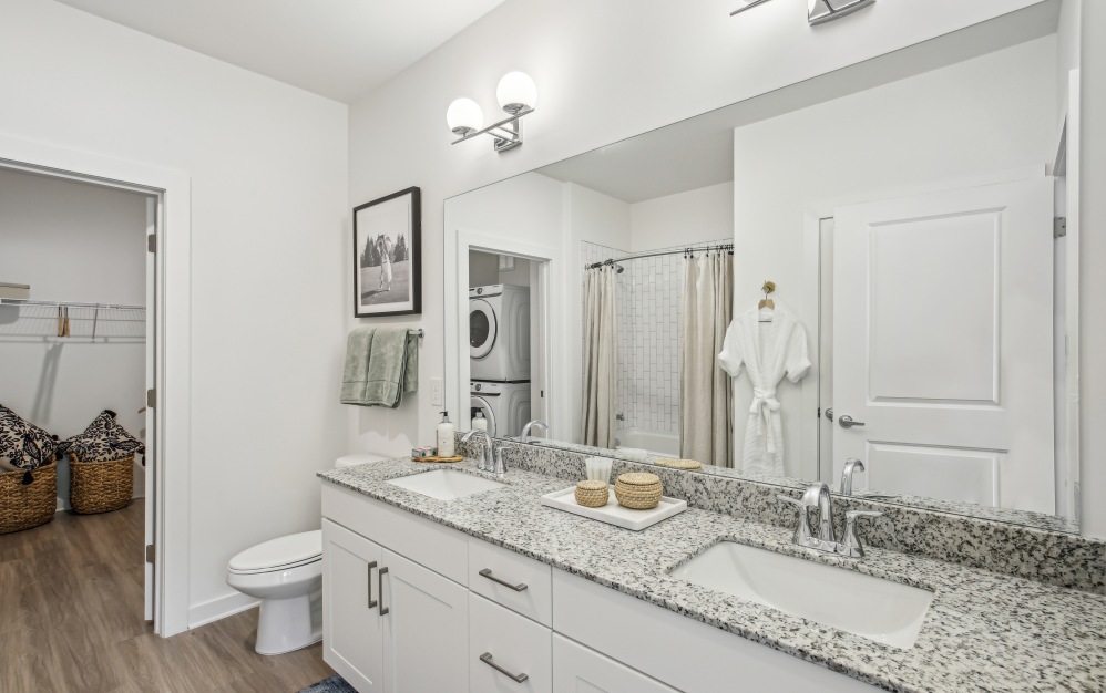 Bathroom with double sinks